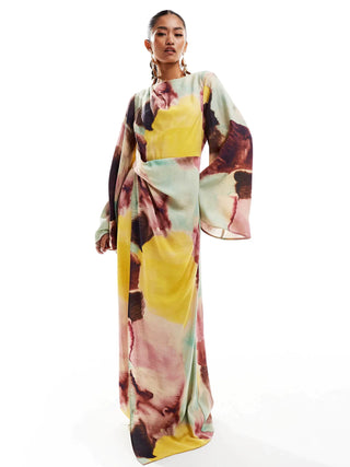 Luna Abstract Maxi Dress