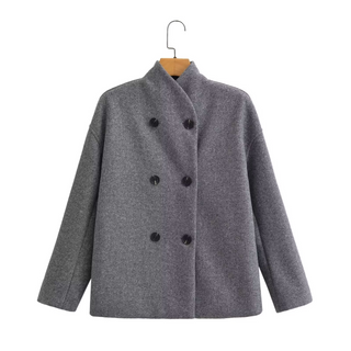 Double-Breasted Wool Coat