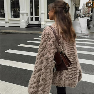 Chunky Knit Twist Sweater