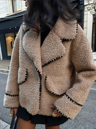 Plush Lapel Jacket