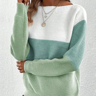 Elegant Patchwork Crewneck