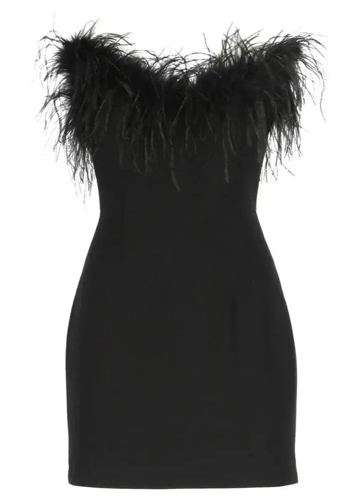 Black Elegant Party Mini Dress 3