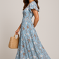 Blue Floral Maxi Dress 1