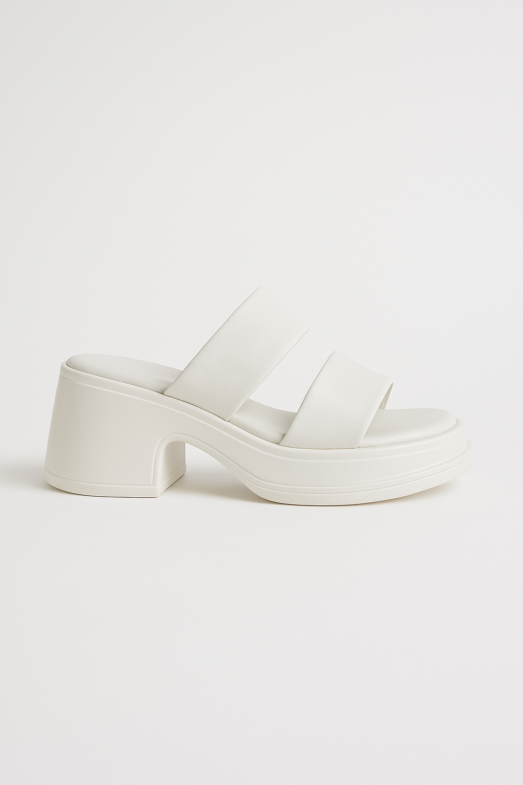 Calf Leather Sandals – Chunky High Heel 4