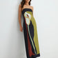 Calla Strapless Printed Maxi Dress 0
