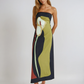 Calla Strapless Printed Maxi Dress 1