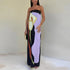 Calla Strapless Printed Maxi Dress 7