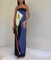 Calla Strapless Printed Maxi Dress 8