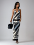 Cassandre V Neck Slip Maxi Dress 0