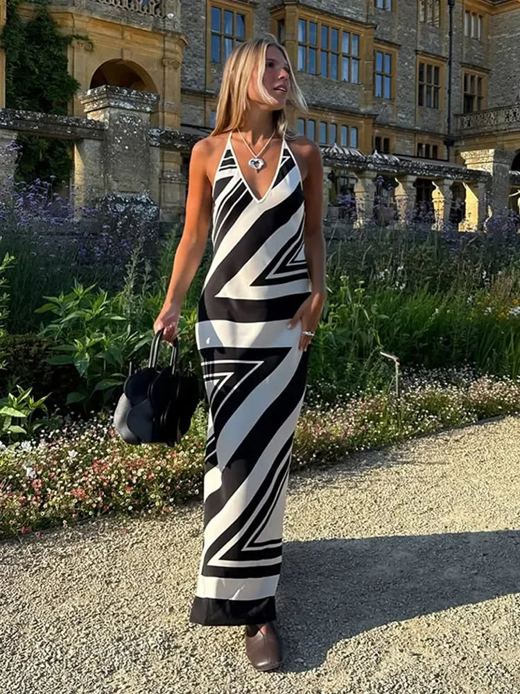 Cassandre V Neck Slip Maxi Dress 1