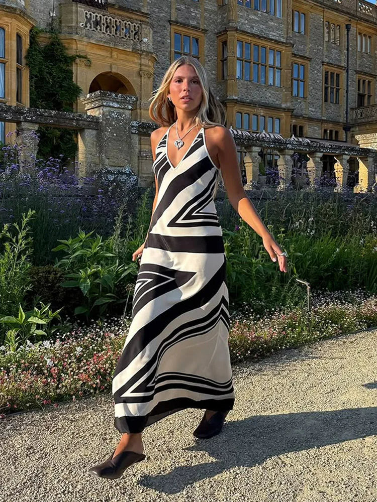 Cassandre V Neck Slip Maxi Dress 2