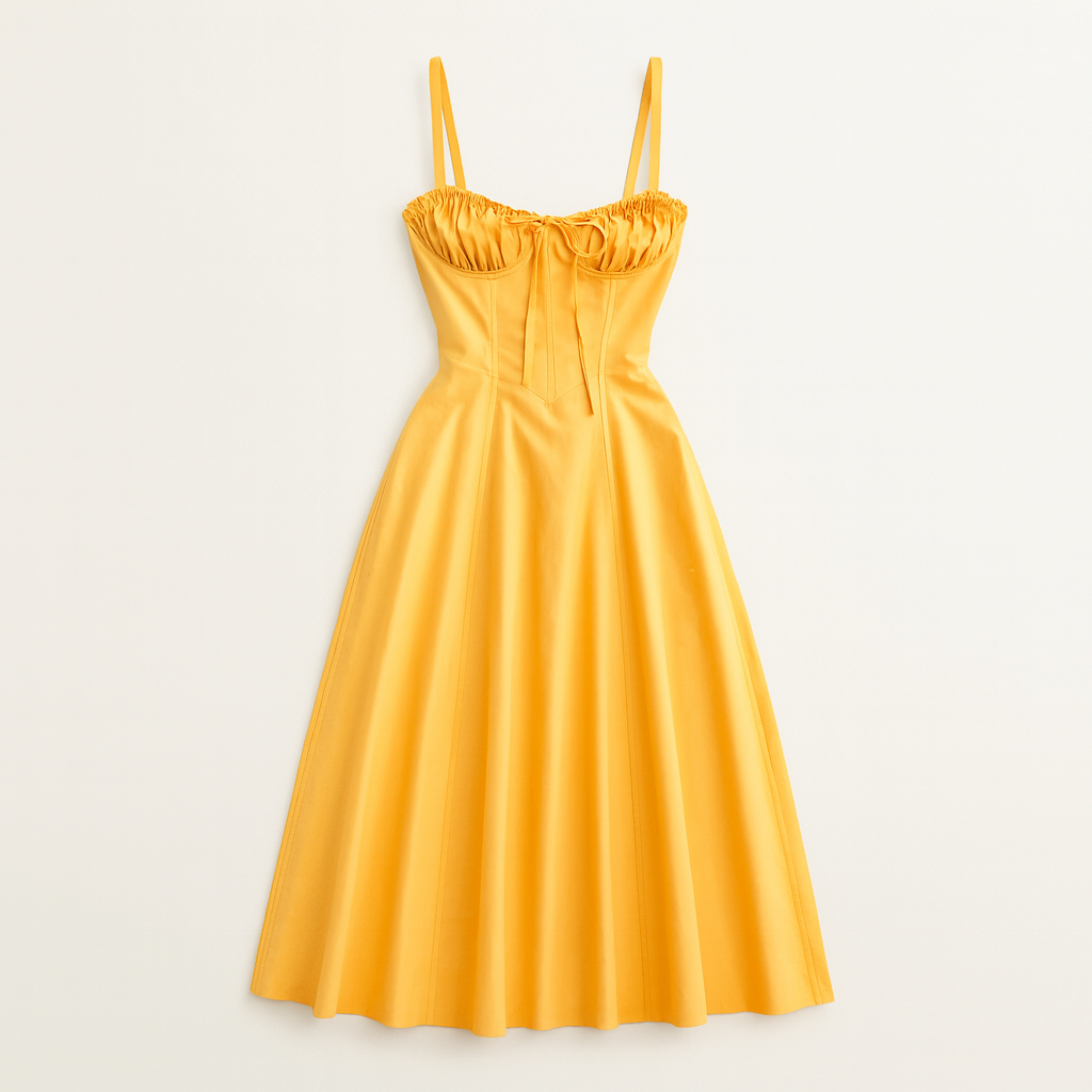 Womens Mary Corset Midi Dress