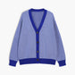 Chevron Knit Cardigan with Contrast Buttons – Monochrome Layering Piece 6