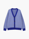 Chevron Knit Cardigan with Contrast Buttons – Monochrome Layering Piece 6