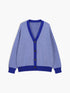 Chevron Knit Cardigan with Contrast Buttons – Monochrome Layering Piece 6