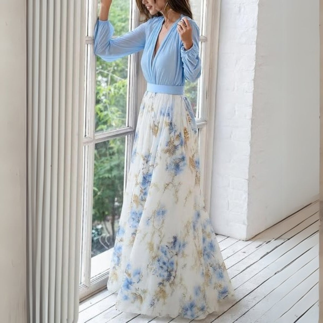 Elegant Floral Summer Maxi Dress 2