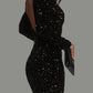 Elegant Glitter Mini Party Dress 1