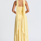 Elegant Strapless White Maxi Dress with Asymmetric Waist and High Slit – Perfect for Summer Events 2