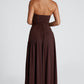 Elegant Strapless White Maxi Dress with Asymmetric Waist and High Slit – Perfect for Summer Events 7