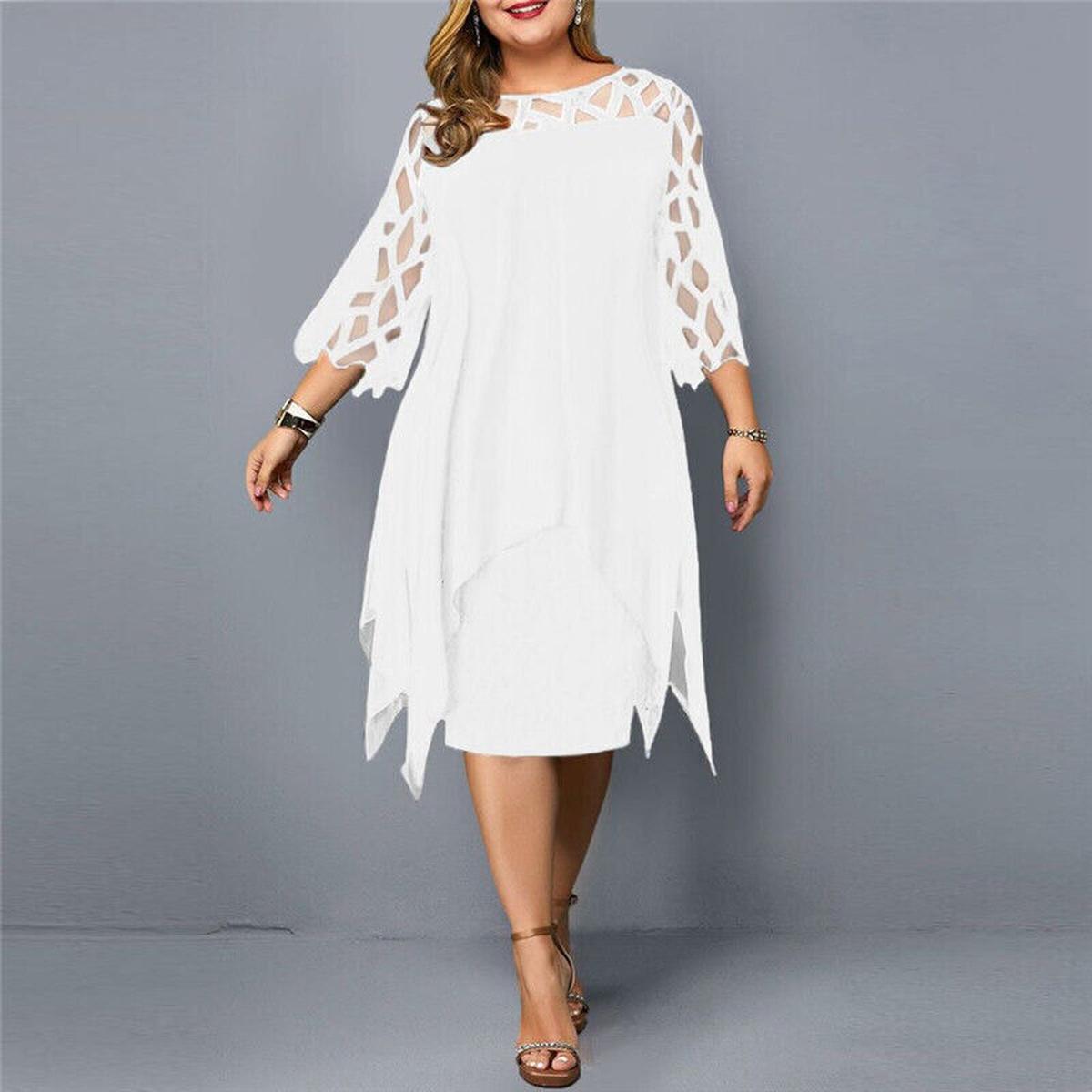 Evening Cocktail Plus Size Midi Dress 6