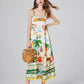 Floral Beach Summer Maxi Dress 0