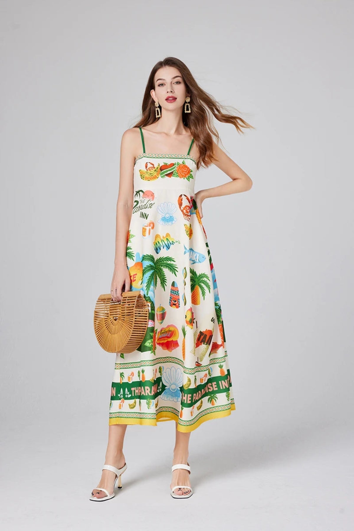 Floral Beach Summer Maxi Dress 0