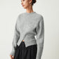 Half Zip Knit Sweater with Fitted Waist and Flared Sleeves – Versatile Cool-Weather Layer 1