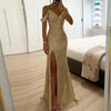Off-Shoulder Sequined Formal Evening Gown Maxi Dress 3