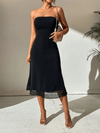 Off Shoulder Cocktail Bodycon Midi Dress 0
