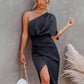 One-shoulder Elegant cocktail dress 5
