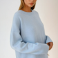 Oversized Crewneck Knit Sweater 1