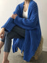 Oversized Knit Black Cardigan for Women – Open Front Cozy Jumper for Transitional Weather 0