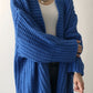 Oversized Knit Black Cardigan for Women – Open Front Cozy Jumper for Transitional Weather 2