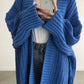 Oversized Knit Black Cardigan for Women – Open Front Cozy Jumper for Transitional Weather 4