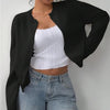 Pastel Yellow Women's Classic Cardigan Sweater with Button Closure and Ribbed Trims – Versatile Layering Piece for All Seasons 6