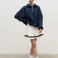 Relaxed Fit Half-Zip Sweater for Men and Women – Oversized Casual Pullover with Dropped Shoulders and Soft Blend Material 6
