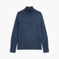 Ribbed Mock Neck Knit Sweater 1
