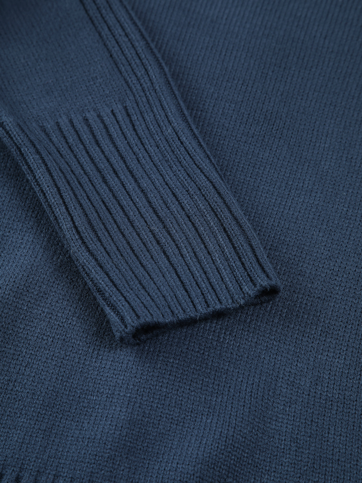 Ribbed Mock Neck Knit Sweater 4