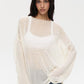 Sheer Pastel Pink Knit Sweater 6