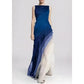 Sleeveless Satin Gown Maxi Dress - for Special Occasions 4