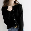 Soft Button Cardigan with Classic Round Neckline – Fitted Layering Essential 0