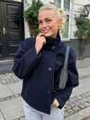 Stand Collar Women's Pea Coat 0