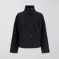 Stand Collar Women's Pea Coat 11
