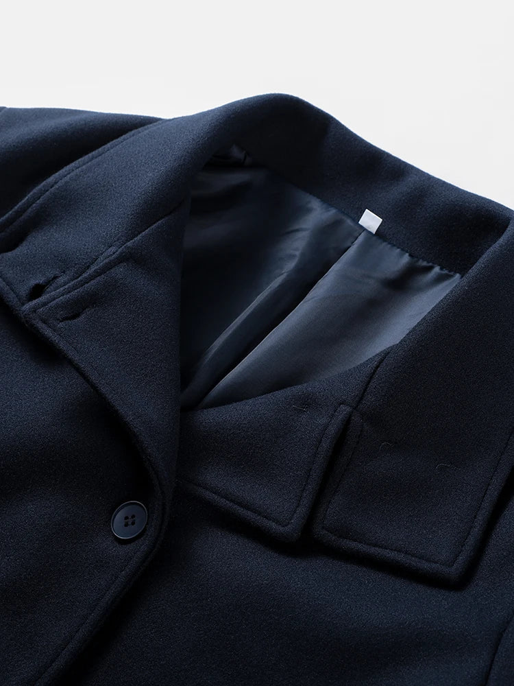 Stand Collar Women's Pea Coat 6