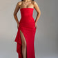 Strapless Evening Dress with Thigh-High Slit 6