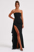 Strapless Evening Dress with Thigh-High Slit 9