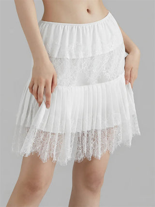 Women's Lace and Tulle Midi Skirt