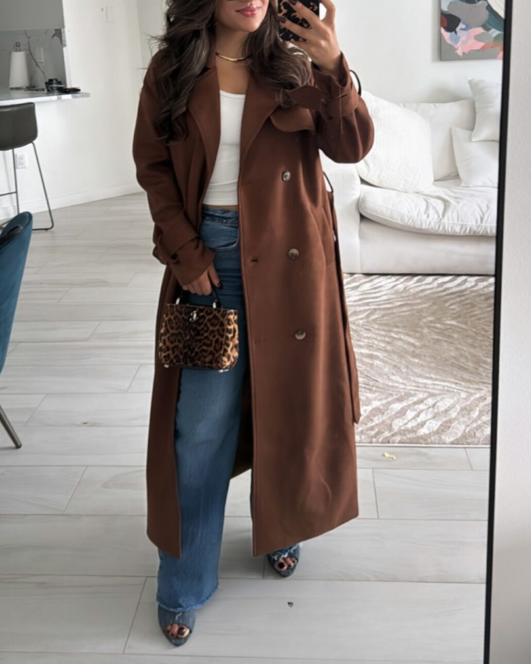 Women's Banbury Suede Trench Coat 1
