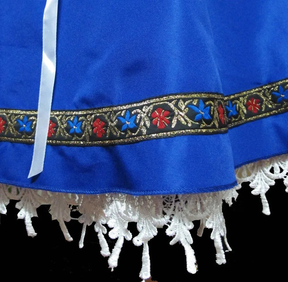 Women's Blue Oktoberfest Dress Costume 4