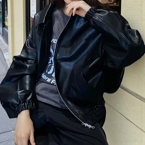 Women's Classic Faux Leather Jacket 3